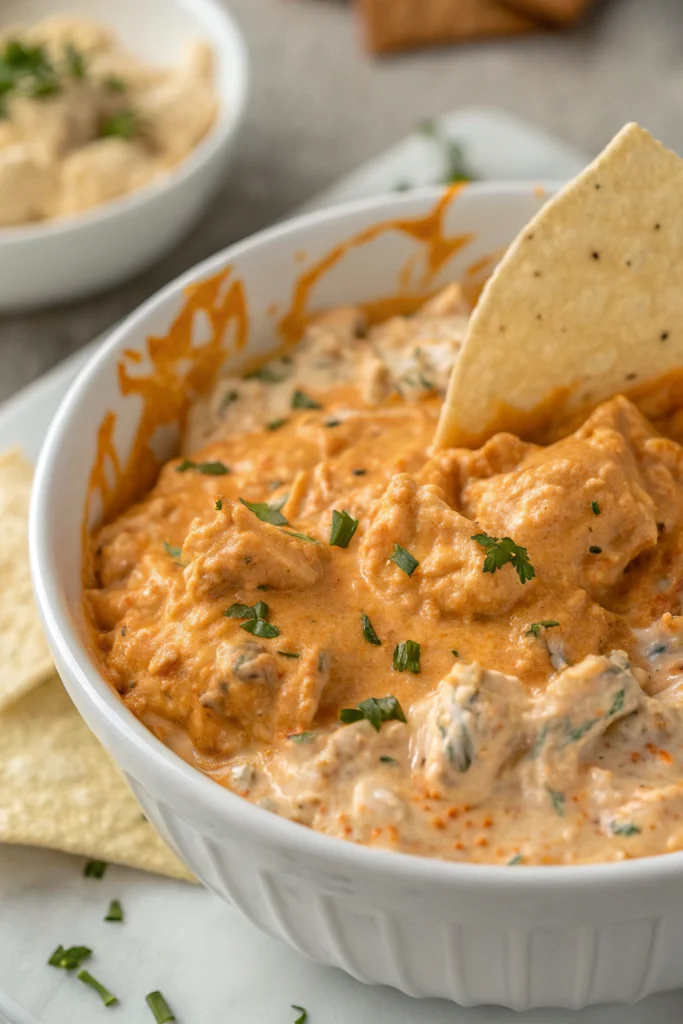 Cheesy Crock Pot Buffalo Chicken Dip Recipe