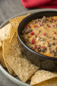 Cheesy Ground Beef Dip Party Recipe