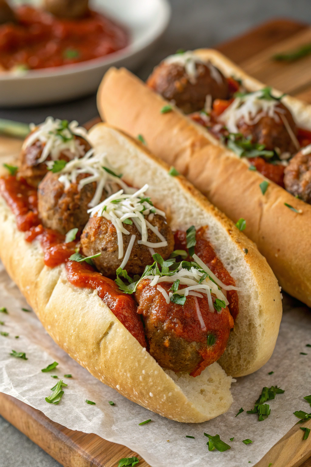 Cheesy Meatball Subs Recipe