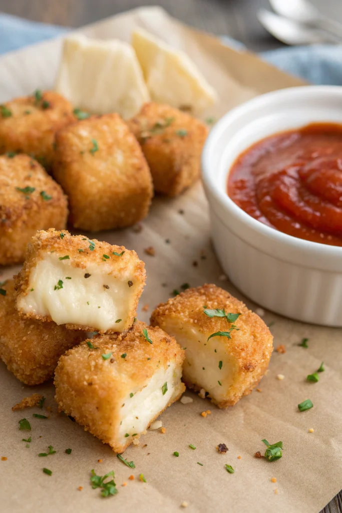 Crispy Fried Mozzarella Cheese Bites Recipe