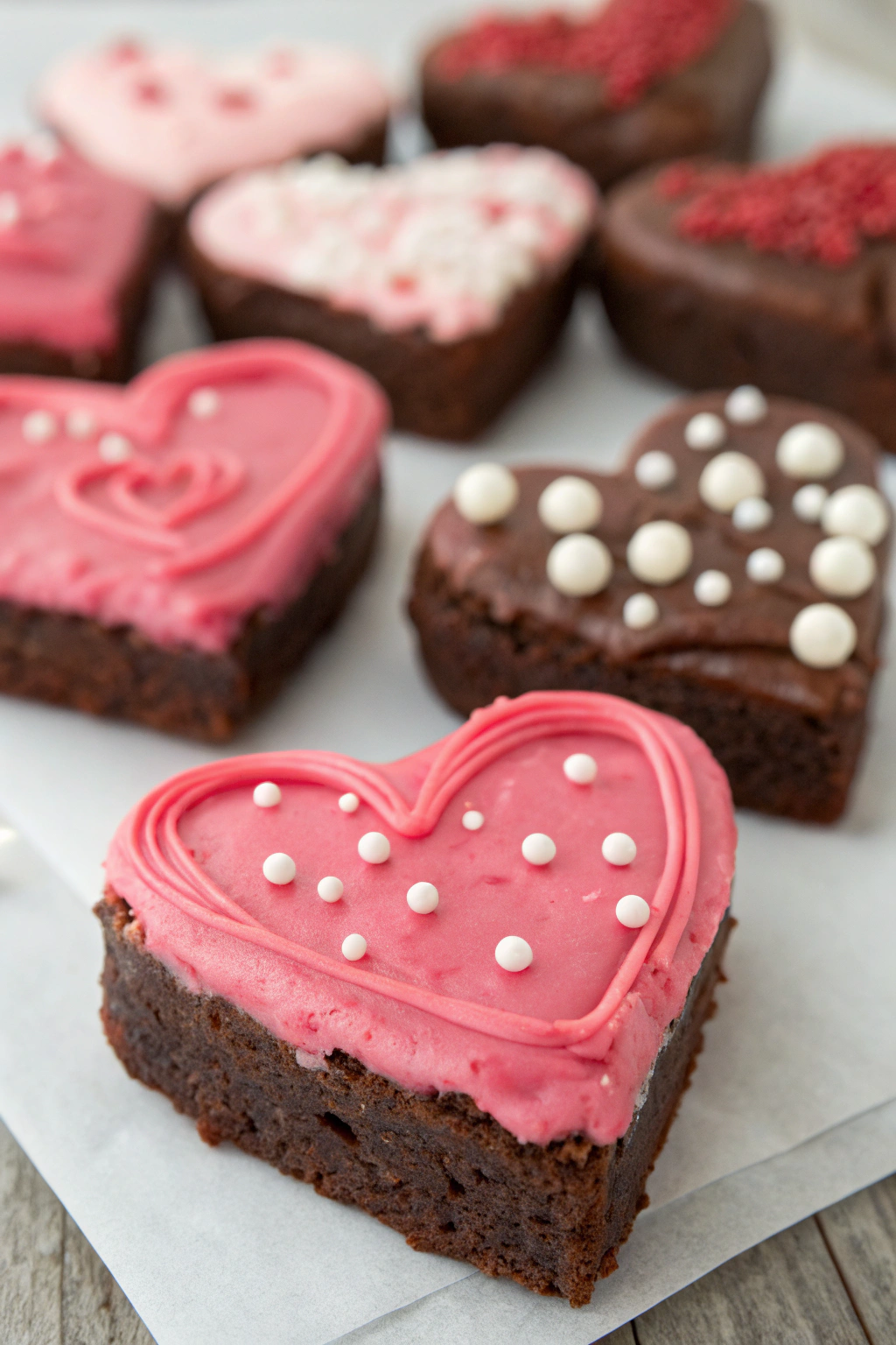 Dipped Heart Brownies Recipe