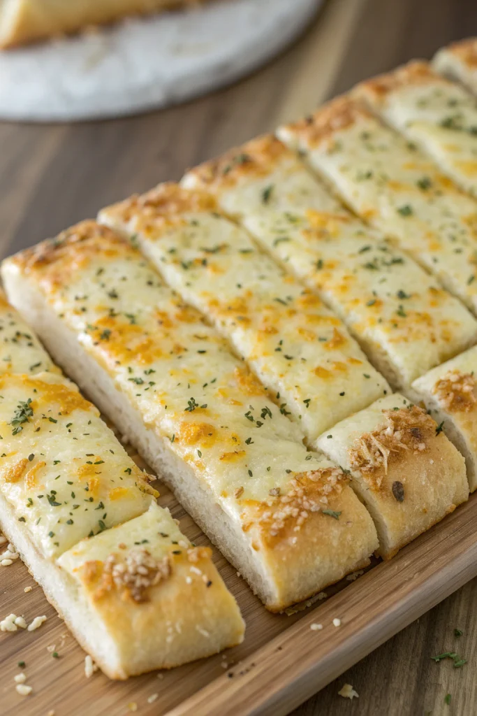 Easy Homemade Cheesy Breadsticks Recipe