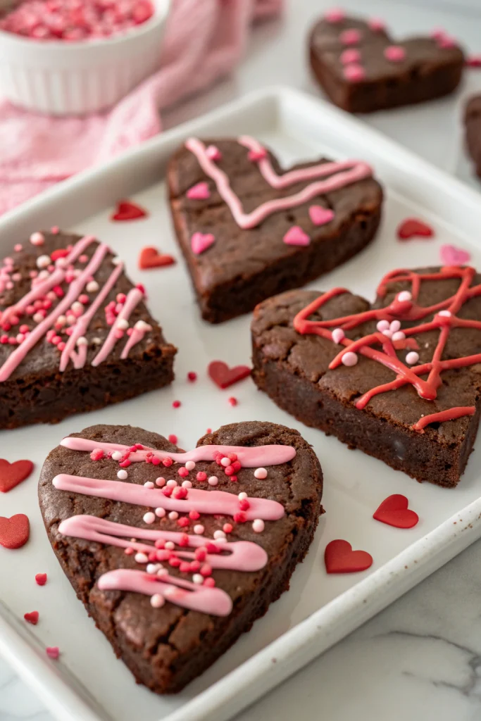 Heart Shaped Brownies Recipe