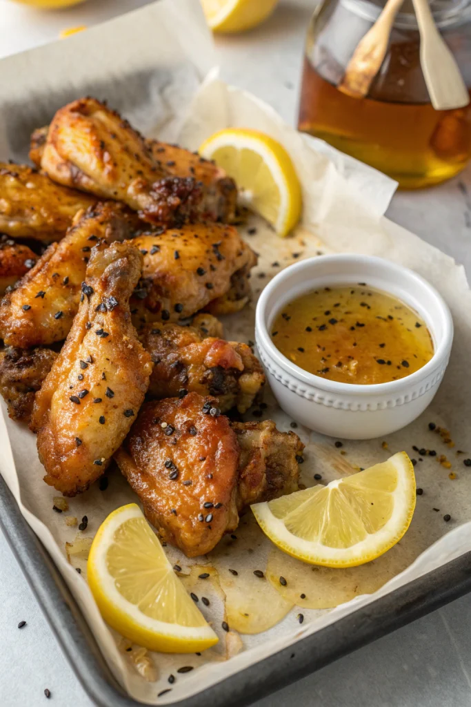 Lemon Pepper Wings with Honey Recipe