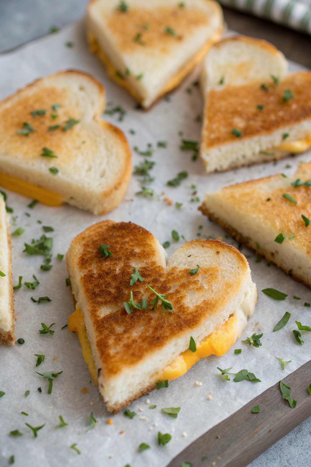 Mini Grilled Cheese Hearts Recipe