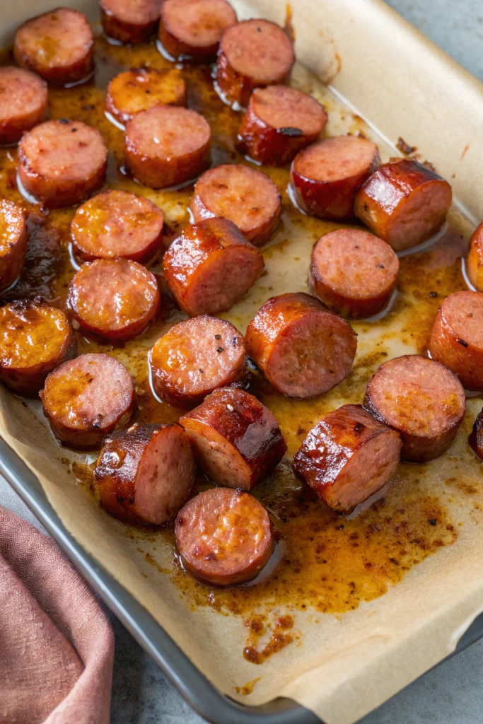 Mustard Hasselback Kielbasa Bites Recipe