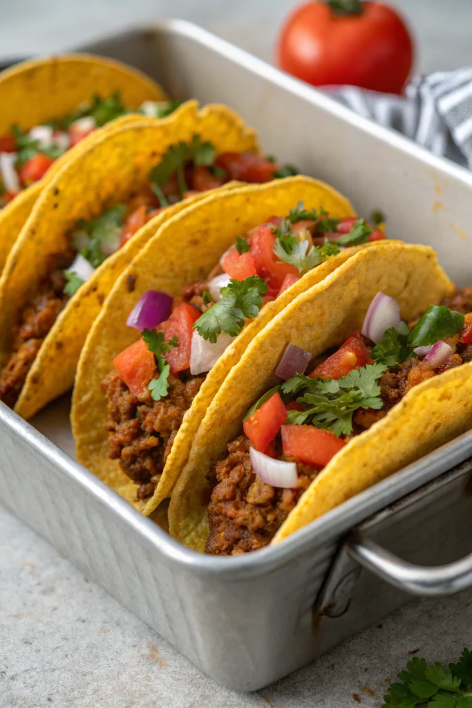 Oven-Baked Cheesy Tacos Recipe