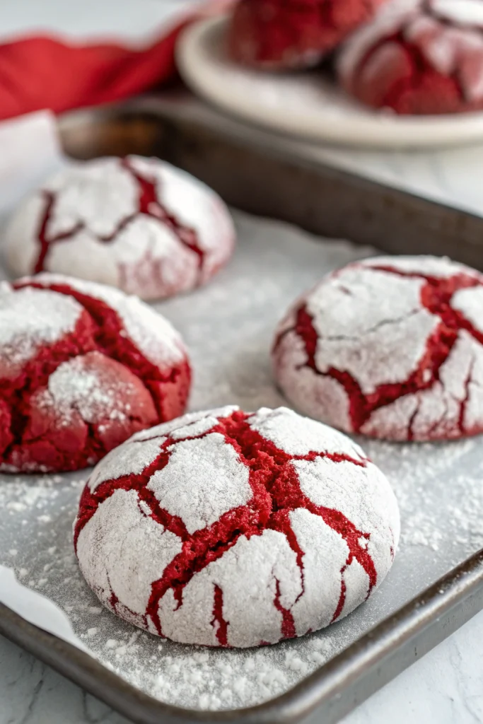 Red Velvet Crinkle Cookies Recipe