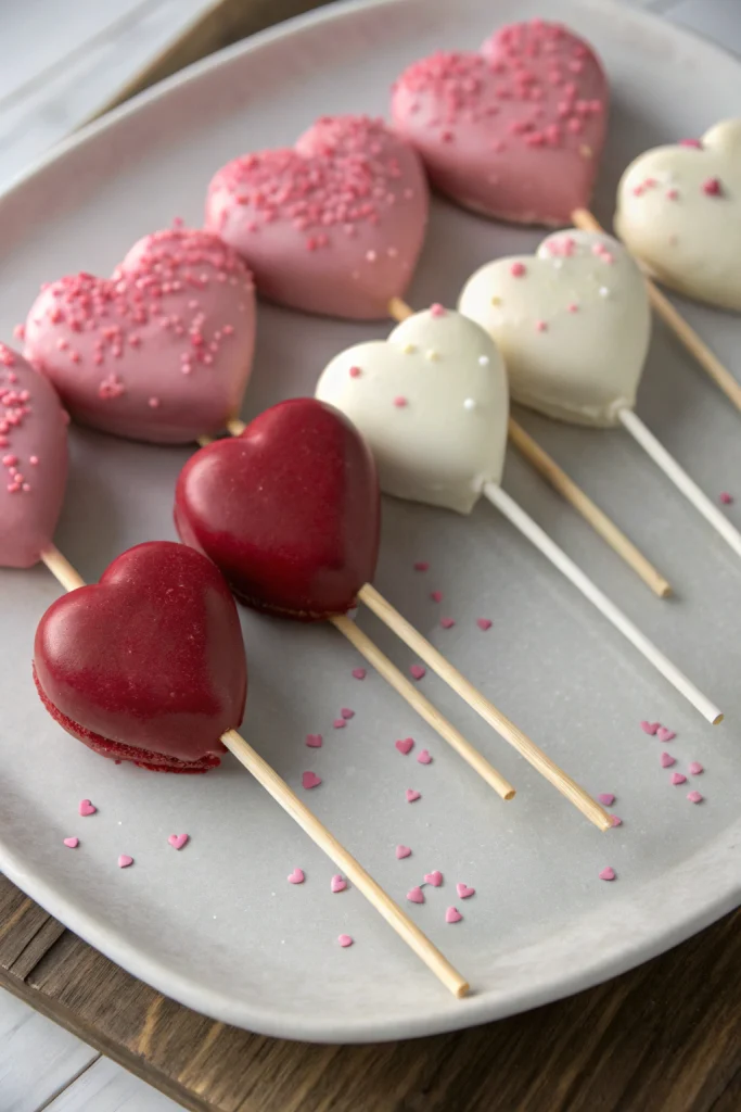 Red Velvet Heart Pops Recipe