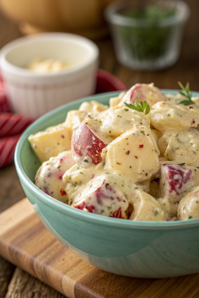Healthier Red Skin Potato Salad