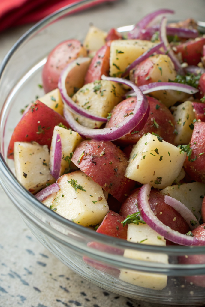 No Mayo Potato Salad With Herbs