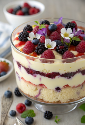 Berry Tiramisu Trifle Recipe