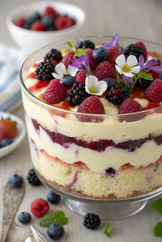 Berry Tiramisu Trifle Recipe