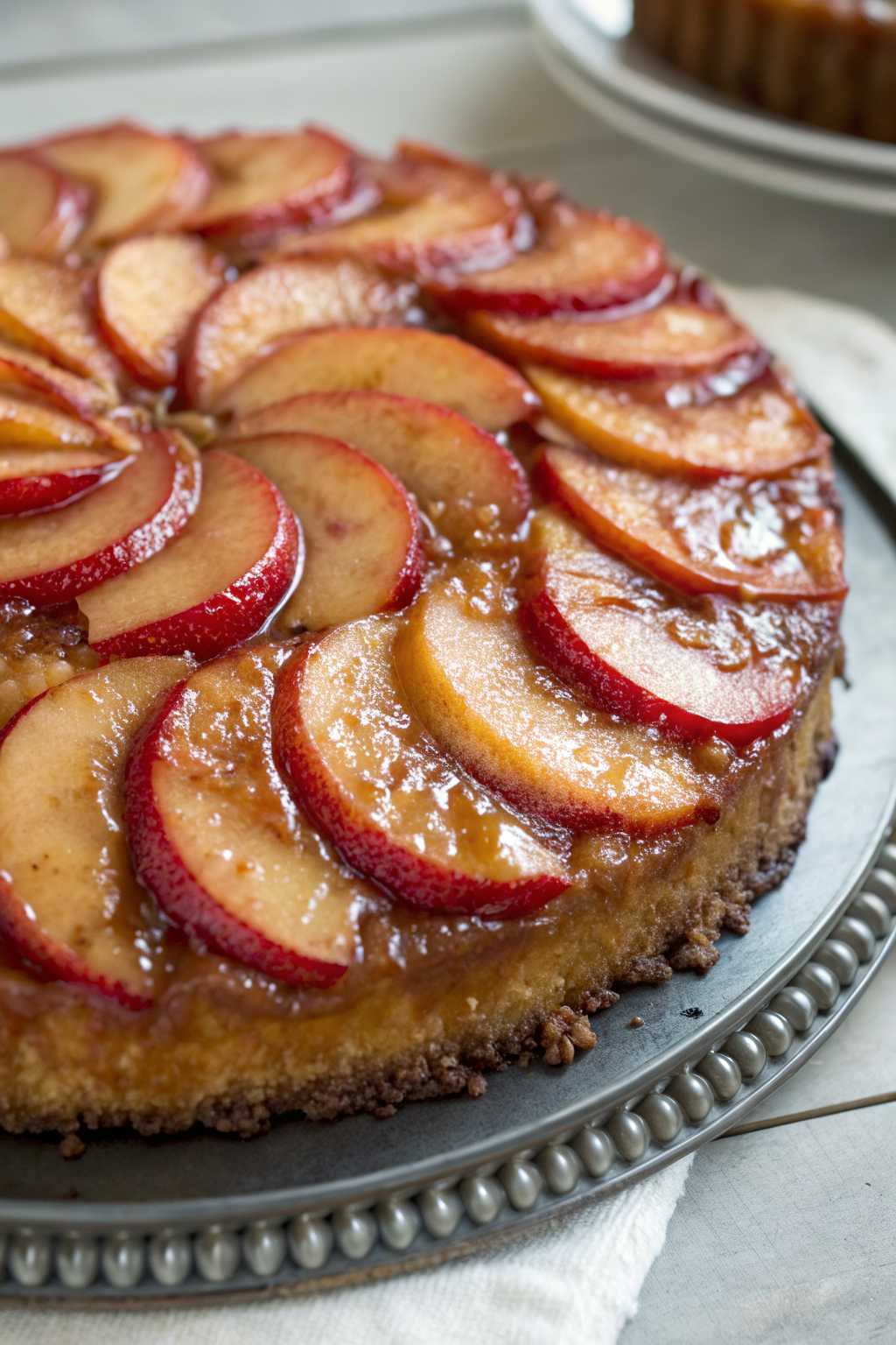 Caramel Apple Upside Down Cake Recipe