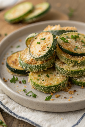 Crispy Pan Fried Zucchini Recipe