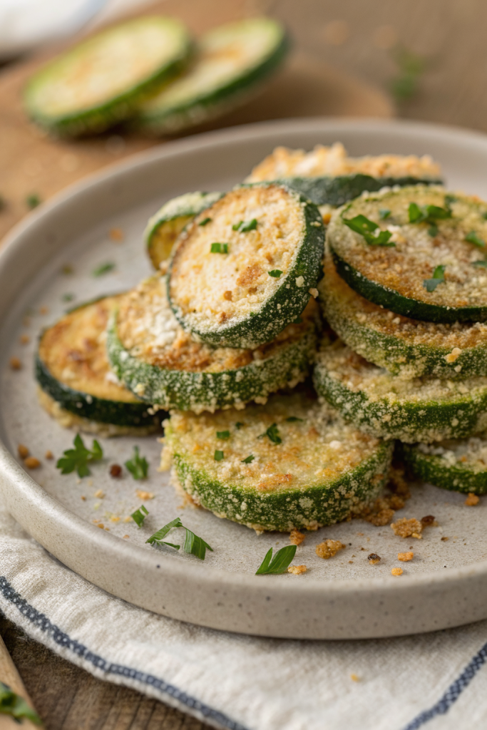 Crispy Pan Fried Zucchini Recipe