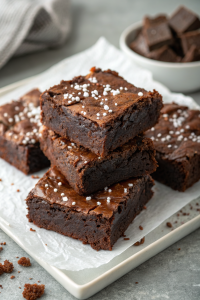 Fudgy Dark Chocolate Zucchini Brownies Recipe