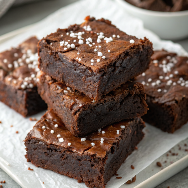 Fudgy Dark Chocolate Zucchini Brownies Recipe