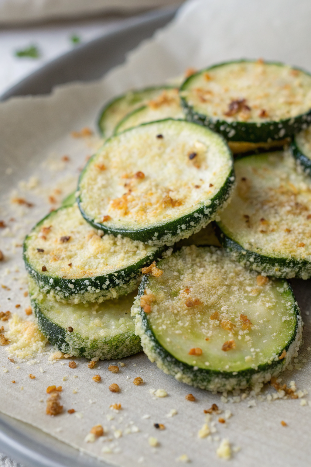 Garlic Parmesan Zucchini Chips