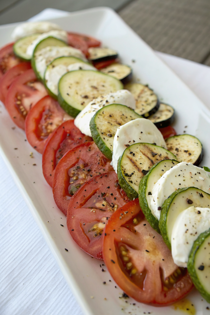 Grilled Zucchini Caprese Salad