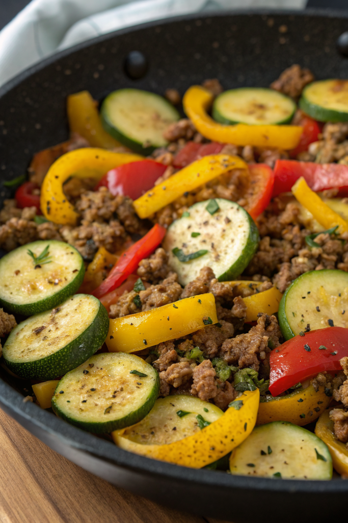 Healthy Zucchini Beef Stir-Fry Recipe