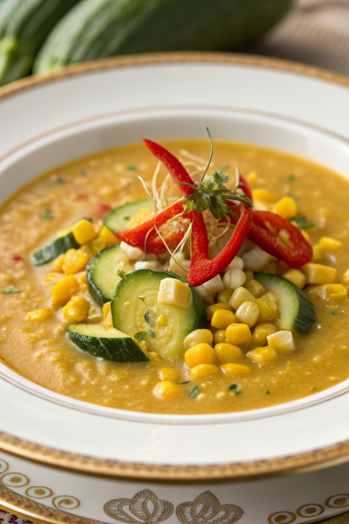 Instant Pot Thai Soup With Corn and Zucchini