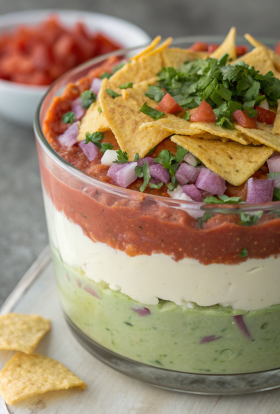 No Bake Taco Dip Recipe