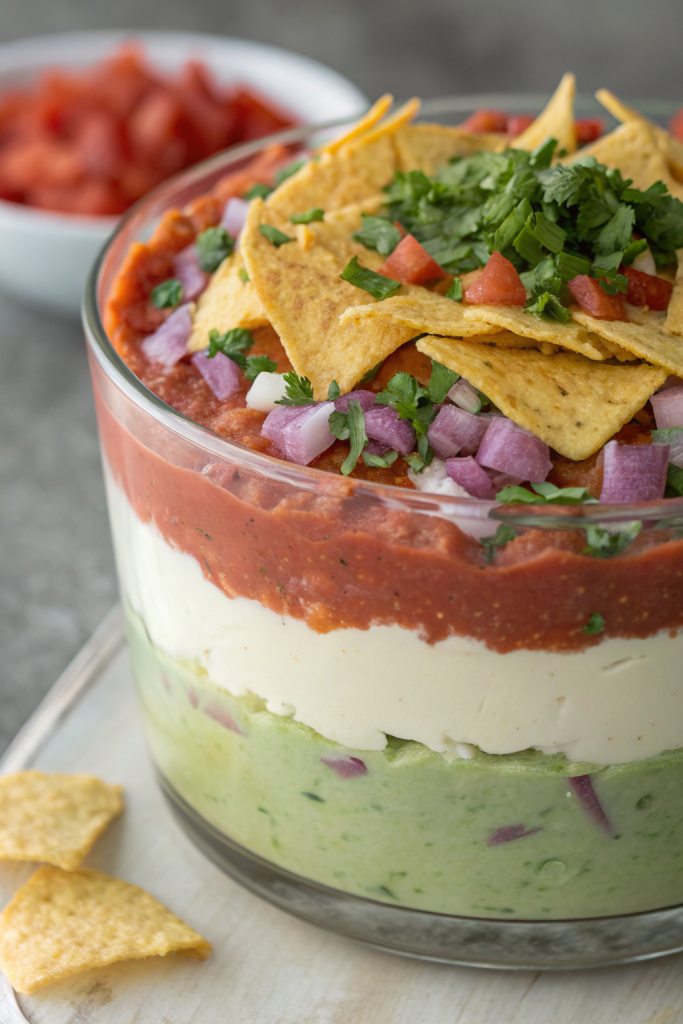 No Bake Taco Dip Recipe