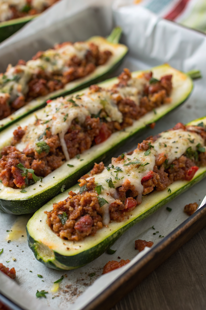 Stuffed Zucchini Boats Recipe