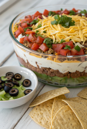 Taco Dip With Ground Beef Recipe