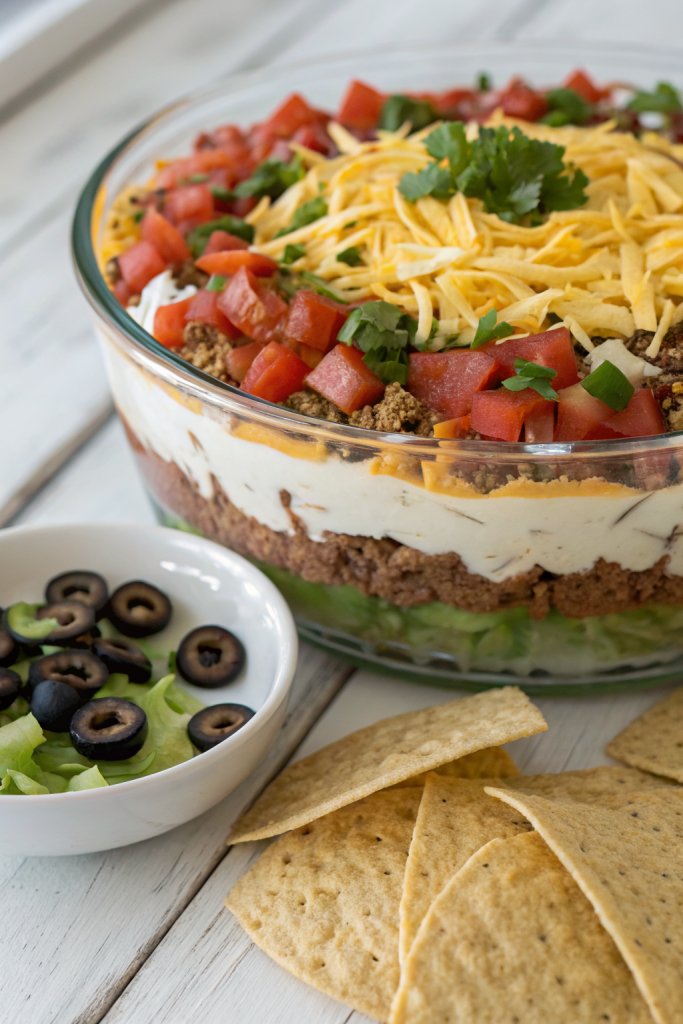 Taco Dip With Ground Beef Recipe