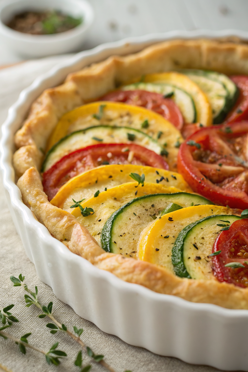 Tomato Zucchini Quiche Recipe