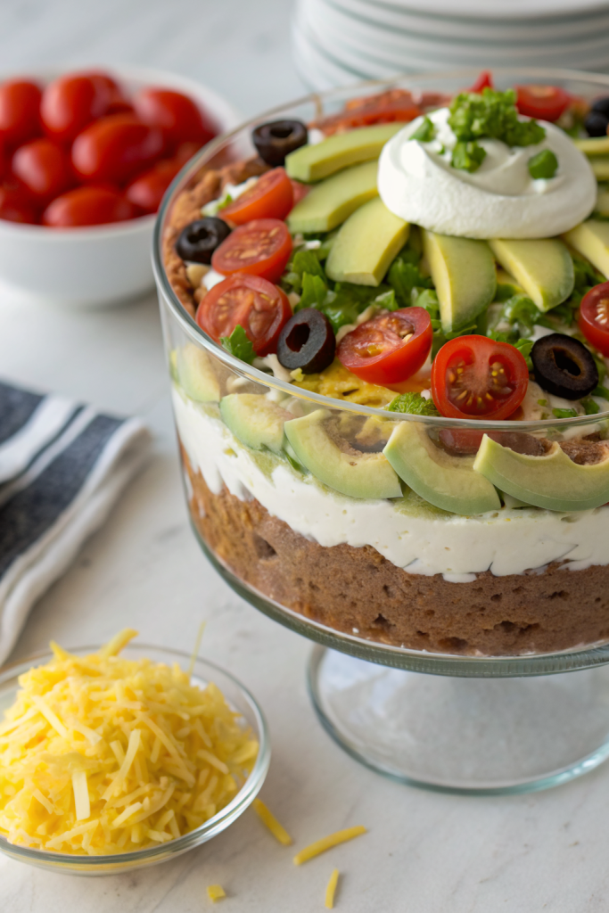 Vegetarian Layered Taco Dip Recipe
