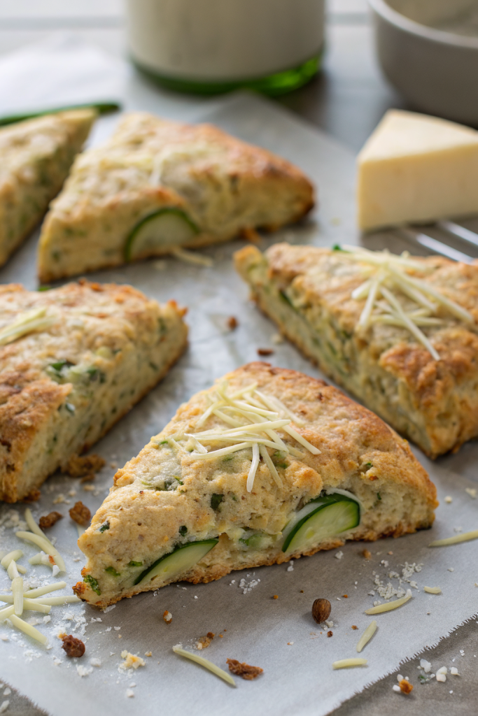 Zucchini Cheddar Scones Recipe