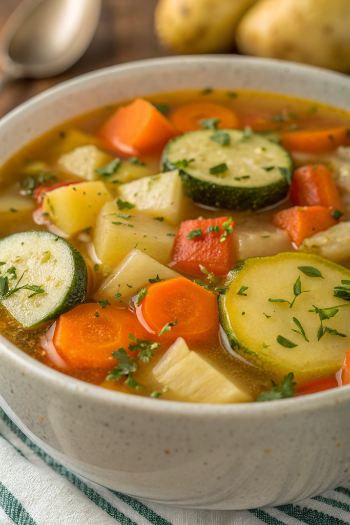 Zucchini Vegetable Soup Recipe