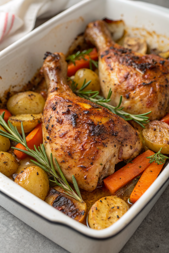 Baked Chicken Leg Quarters Recipe