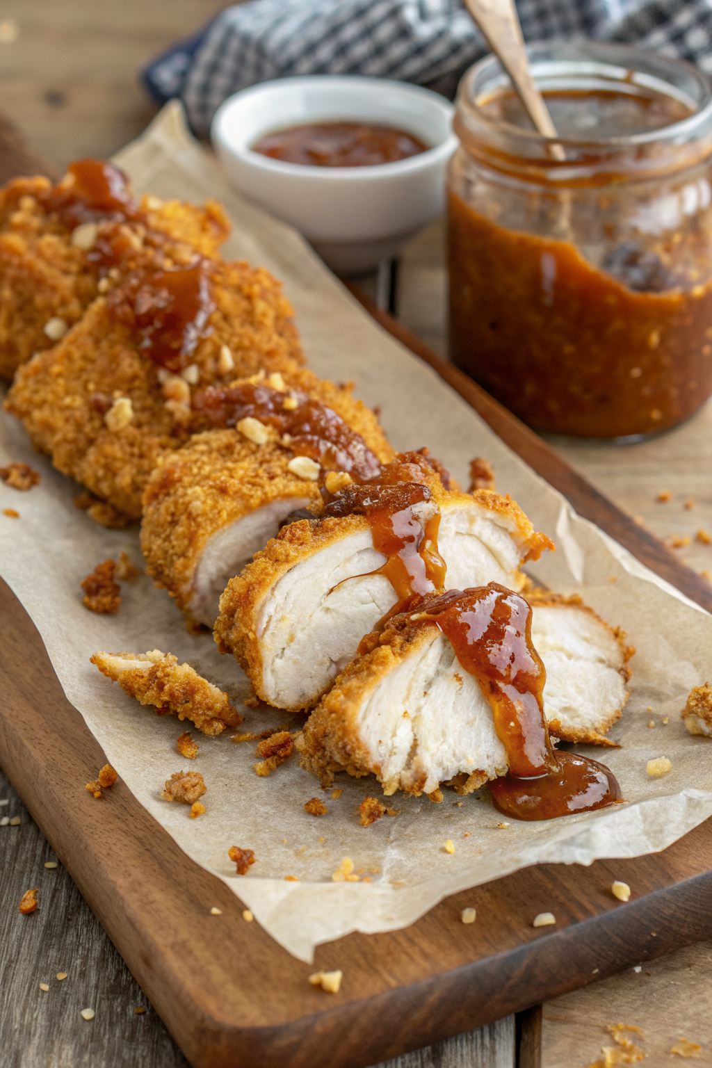 Baked Crunchy Hot Honey Chicken Recipe
