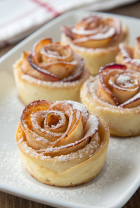 Baked Puff Pastry Apple Donuts Recipe