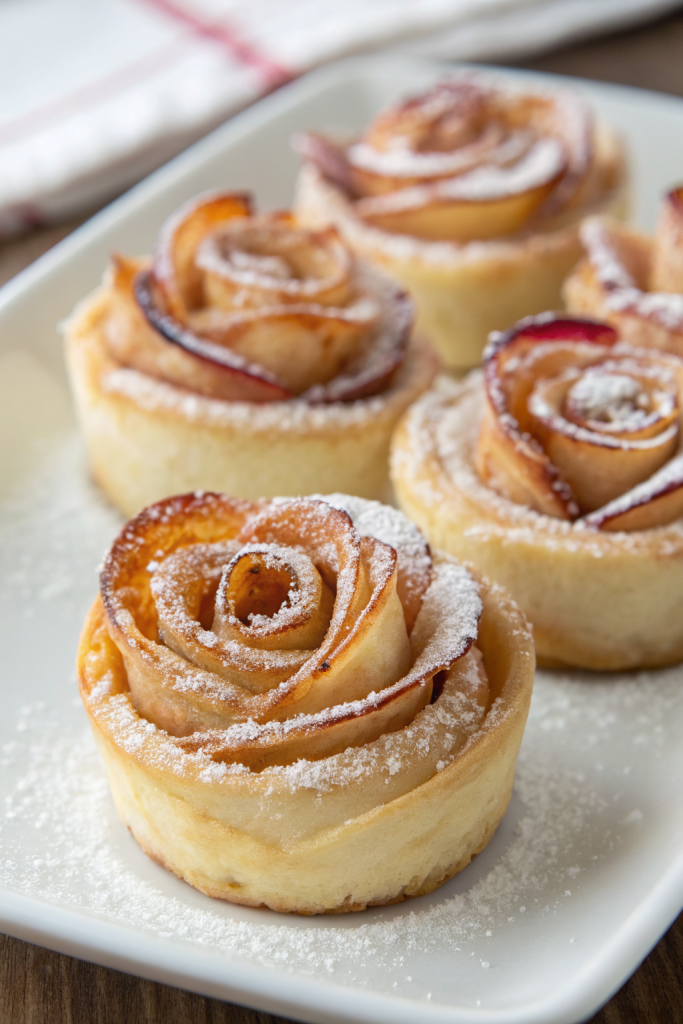 Baked Puff Pastry Apple Donuts Recipe