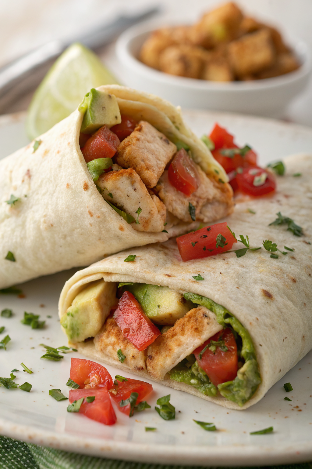 Chicken Avocado Ranch Burritos Recipe