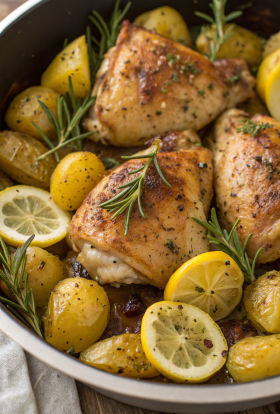 Chicken Thighs and Potatoes