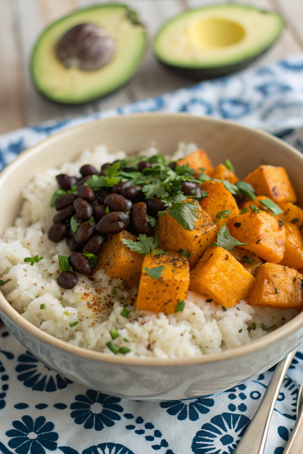 Chipotle Roasted Butternut Squash and Black Beans