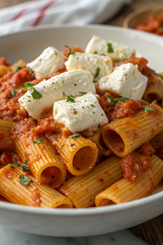 Cream-free Tomato Rigatoni Pasta Recipe