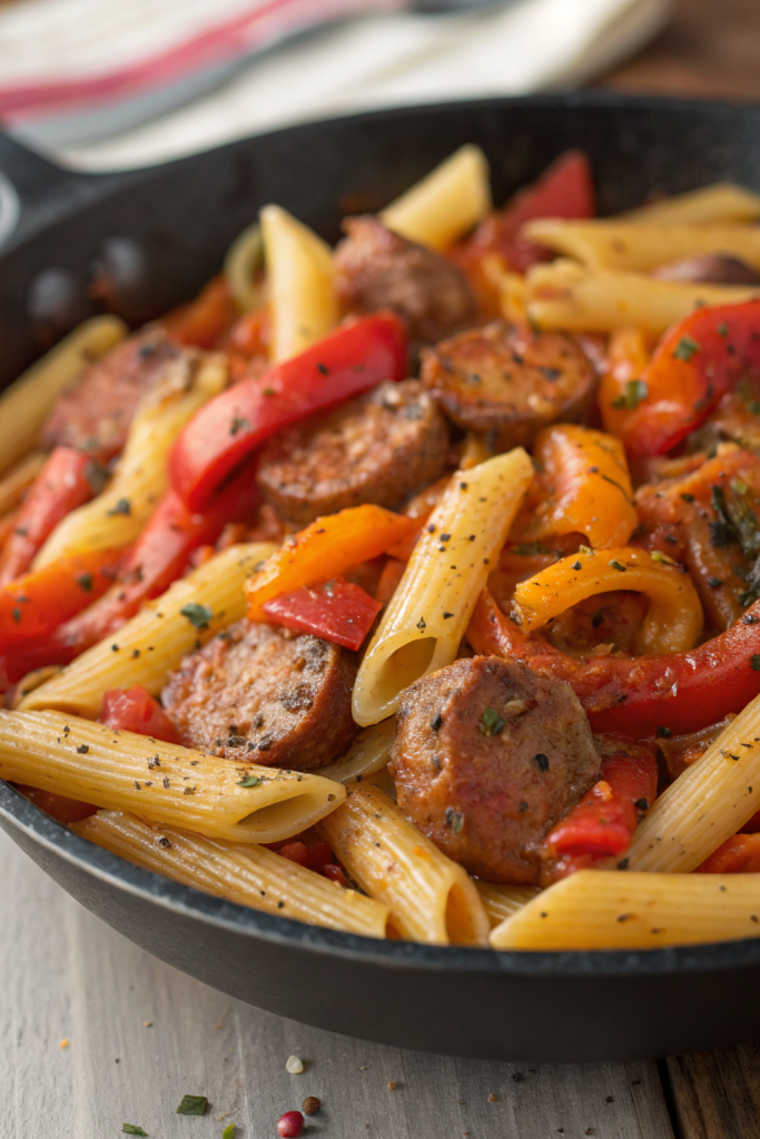 Creamy Cajun Sausage Pasta Recipe