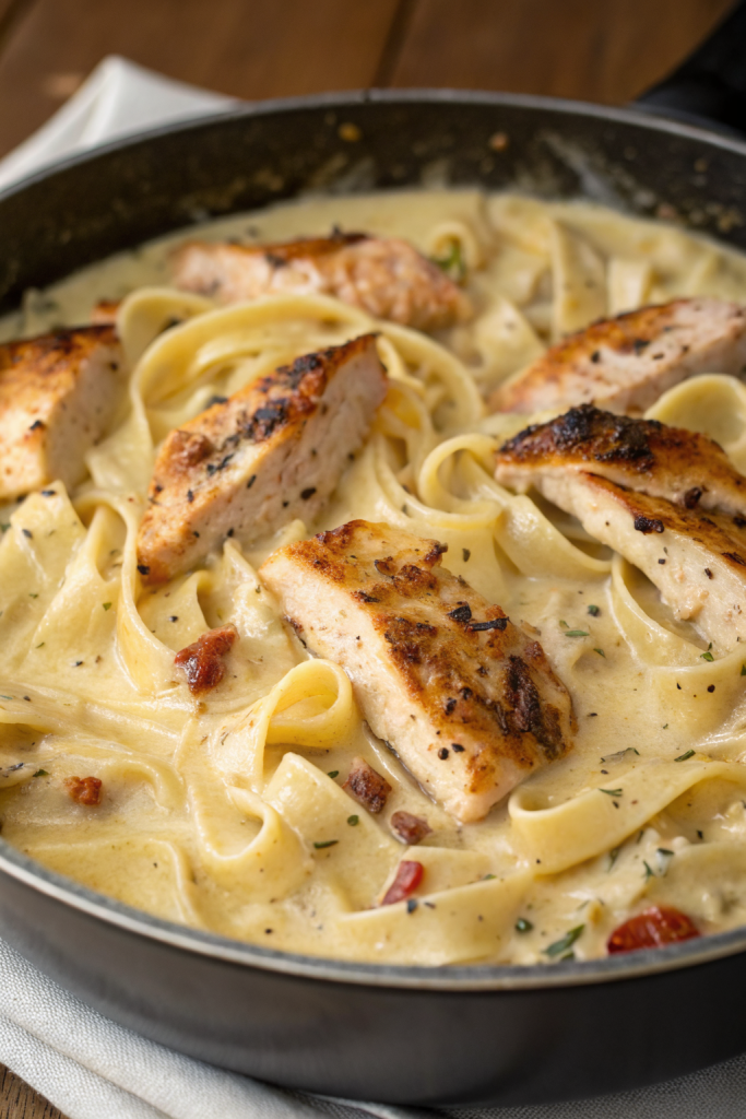 Creamy Chicken Garlic Parmesan Pasta Recipe