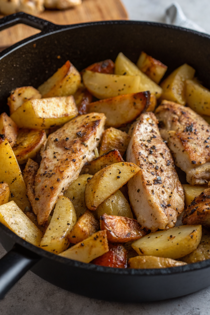 Garlic Butter Chicken and Potato Recipe
