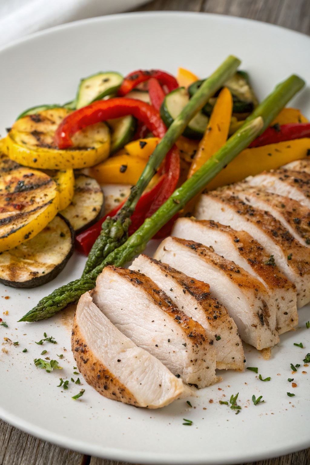 Grilled Garlic Herb Chicken and Veggies