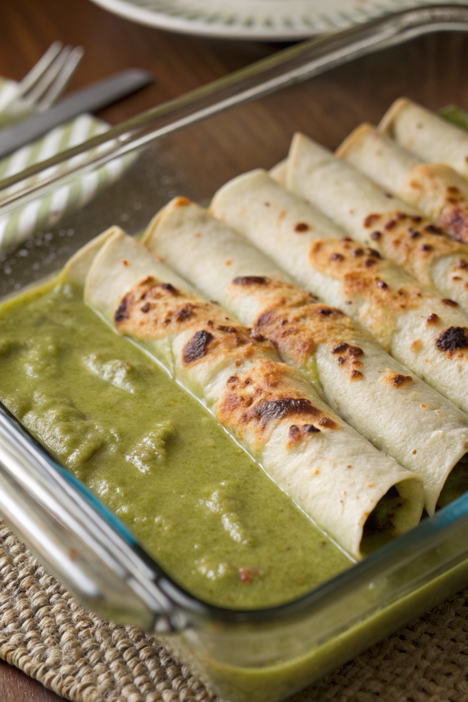 Hatch Green Chile Enchiladas Recipe