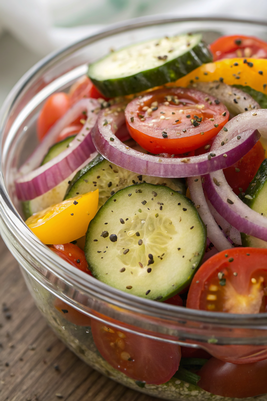Marinated Cucumbers Onions and Tomatoes Recipe