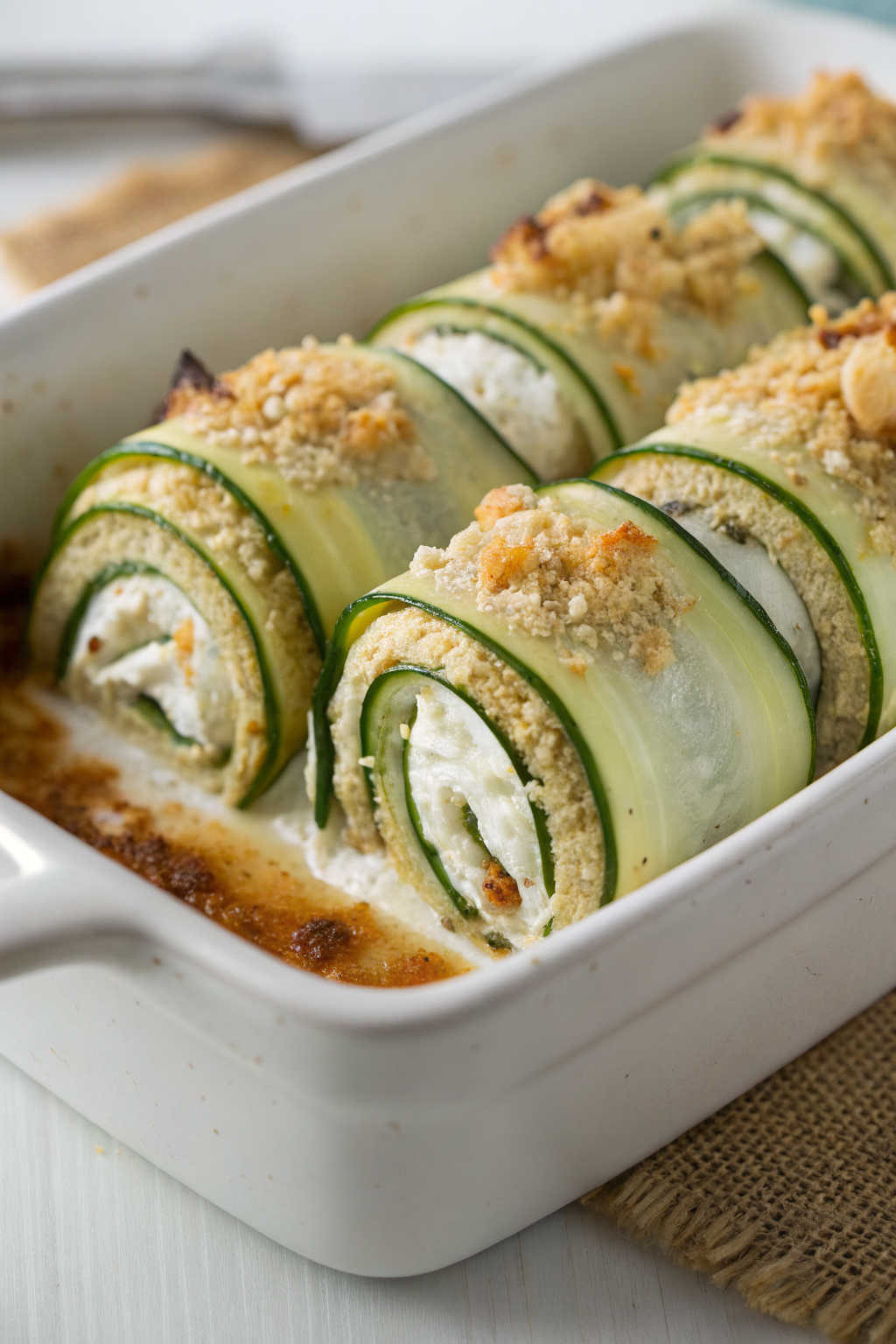 Prosciutto and Cheese Zucchini Roll Ups Recipe